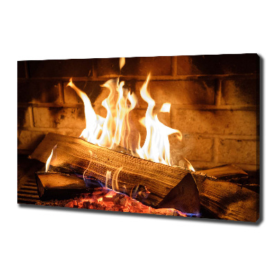 Fotobild Holz im Kamin