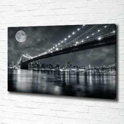 Bild auf leinwand Brooklyn Bridge