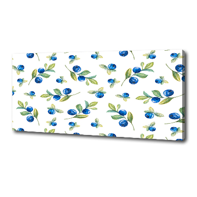 Wandbild Blaubeeren