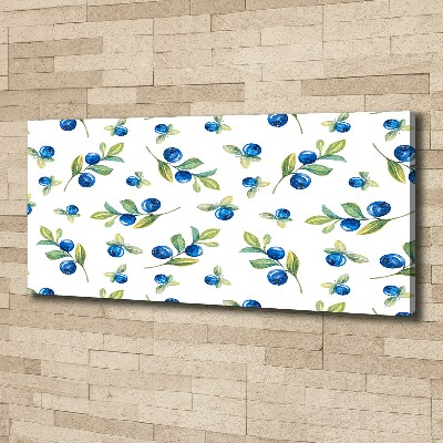 Wandbild Blaubeeren