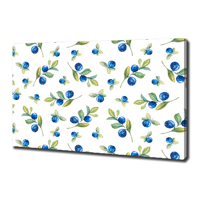 Wandbild Blaubeeren