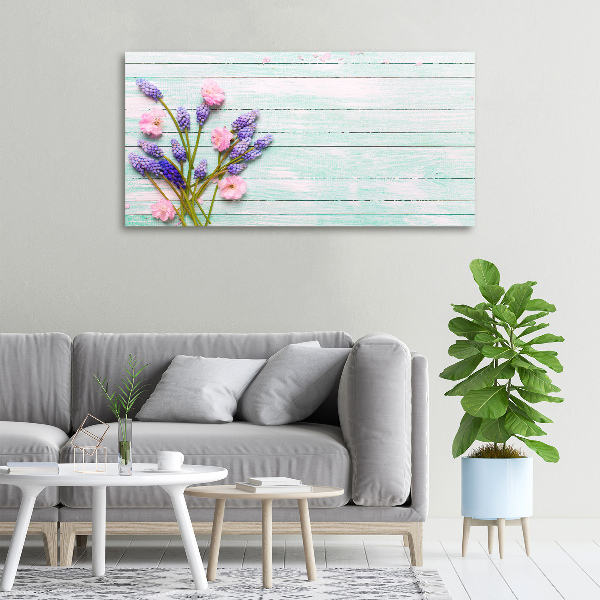 Wandbild Lavendel auf Holz
