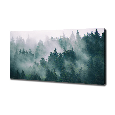 Wandbild Nebel über dem Wald
