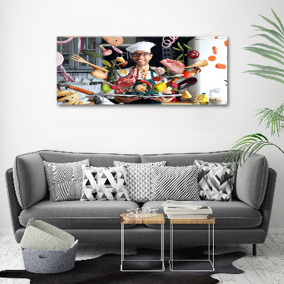 Wandbild Chef-Rezepte