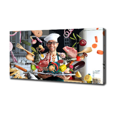 Wandbild Chef-Rezepte