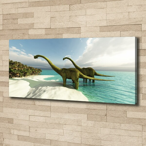 Fotobild Dinosaurier am Strand