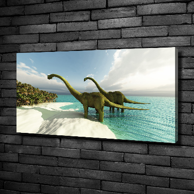 Fotobild Dinosaurier am Strand