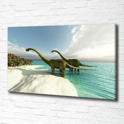 Fotobild Dinosaurier am Strand
