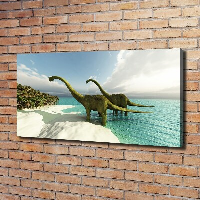 Fotobild Dinosaurier am Strand