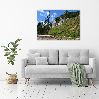 Bild auf leinwand Felsige Gipfel