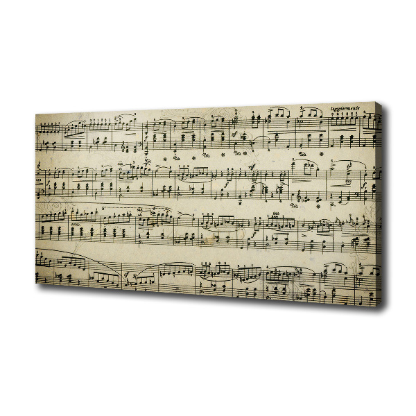 Fotobild Noten auf einem Stab