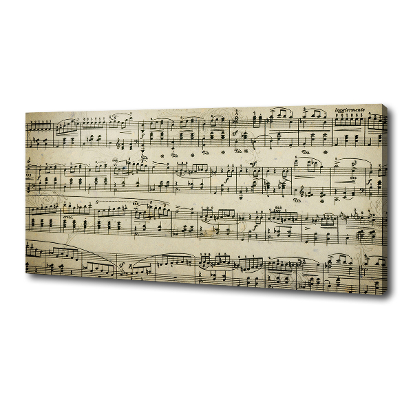 Fotobild Noten auf einem Stab