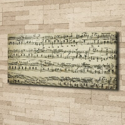 Fotobild Noten auf einem Stab