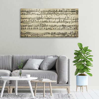 Fotobild Noten auf einem Stab