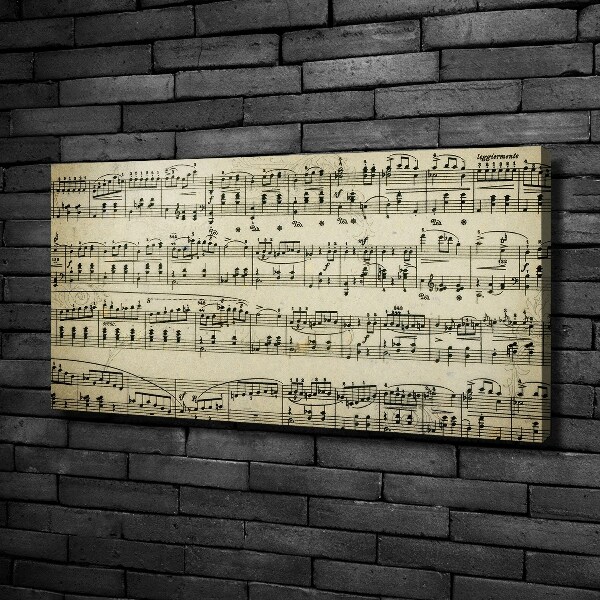 Fotobild Noten auf einem Stab