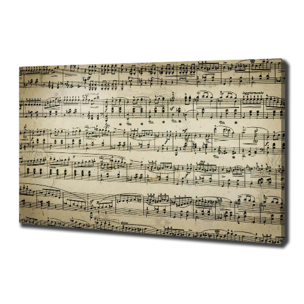 Fotobild Noten auf einem Stab