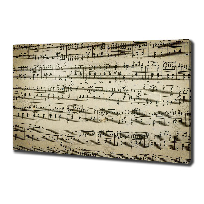 Fotobild Noten auf einem Stab