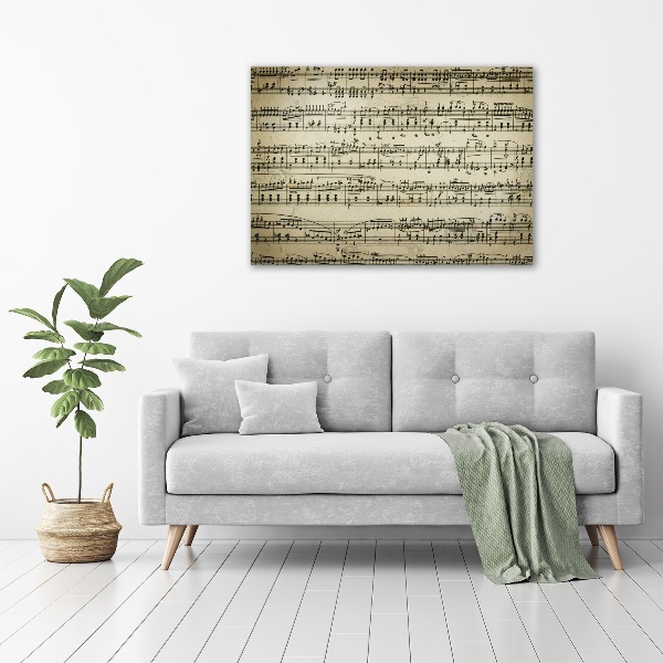 Fotobild Noten auf einem Stab