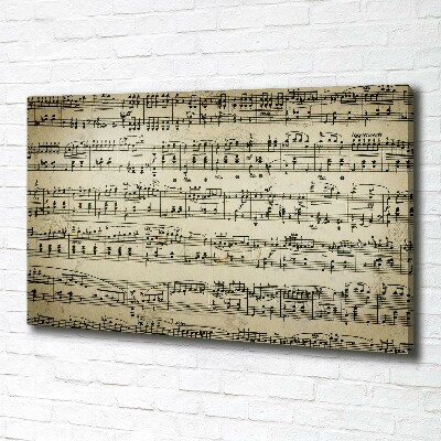 Fotobild Noten auf einem Stab