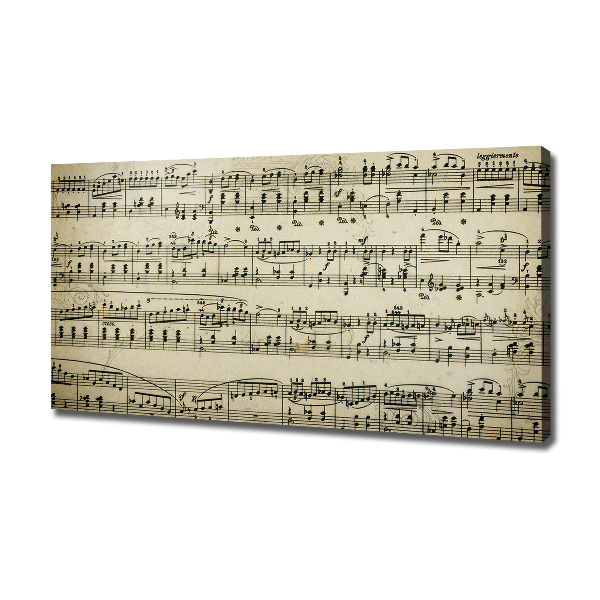 Fotobild Noten auf einem Stab