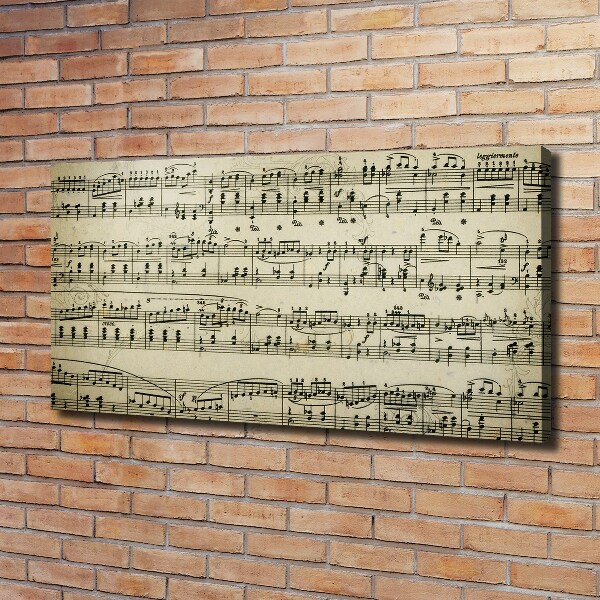 Fotobild Noten auf einem Stab