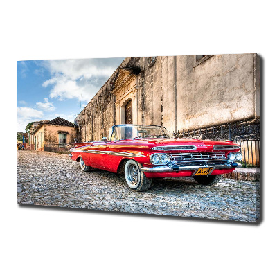 Wandbild Roter Chevrolet