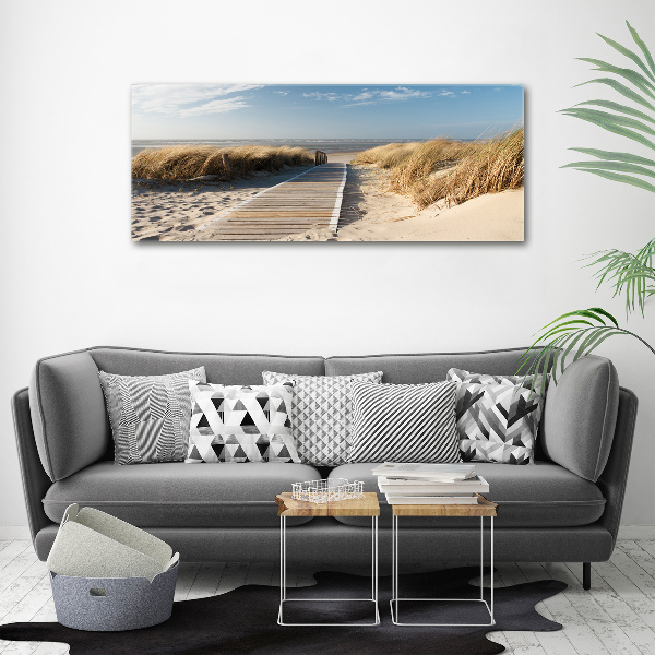 Wandbild Strandweg