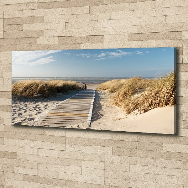 Wandbild Strandweg