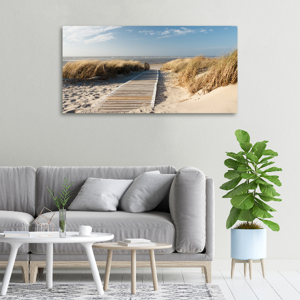 Wandbild Strandweg