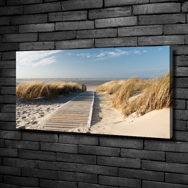 Wandbild Strandweg