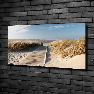 Wandbild Strandweg