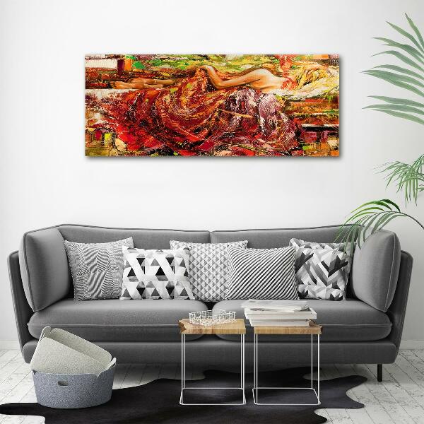 Bild auf leinwand Schlafende Frau