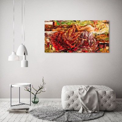 Bild auf leinwand Schlafende Frau