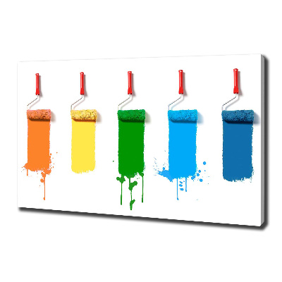 Wandbild Farbrollen