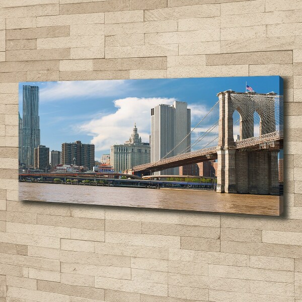 Bild auf leinwand Brooklyn Bridge