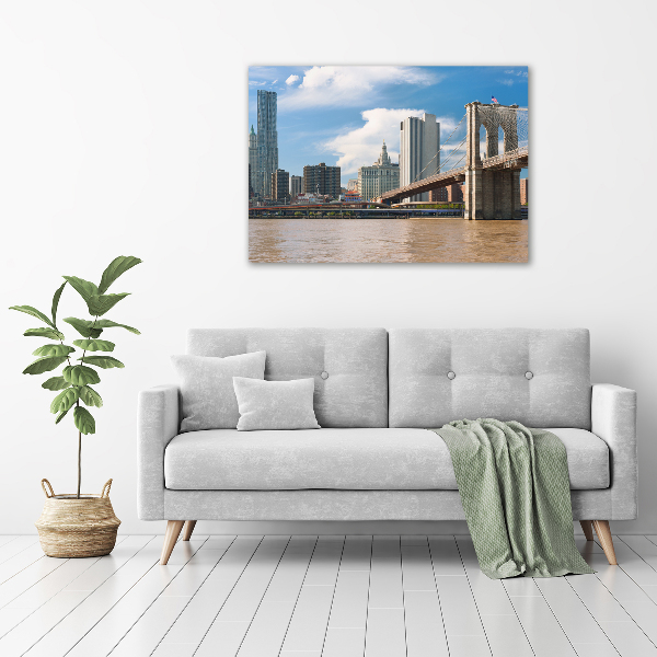 Bild auf leinwand Brooklyn Bridge