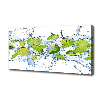 Bild auf leinwand Limetten und Wasser