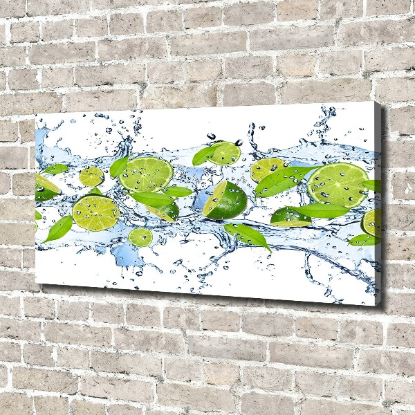 Bild auf leinwand Limetten und Wasser