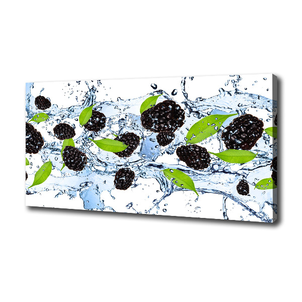 Wandbild Brombeeren und Wasser