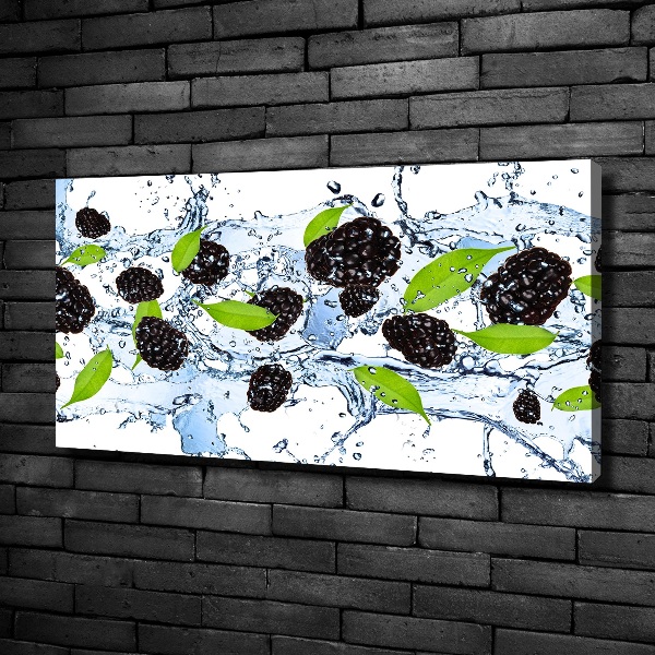 Wandbild Brombeeren und Wasser