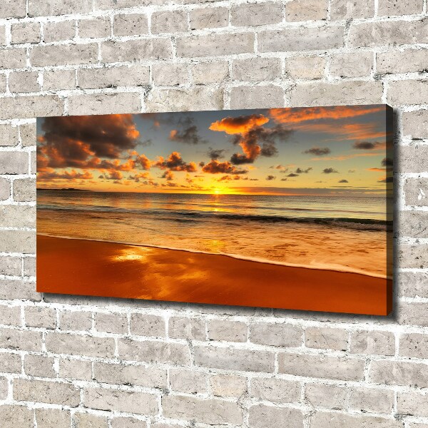 Bild auf leinwand Sunset Beach
