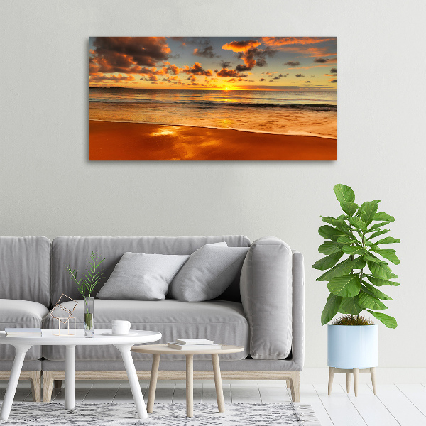 Bild auf leinwand Sunset Beach