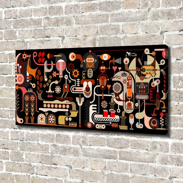 Bild auf leinwand Kaffeeproduktion