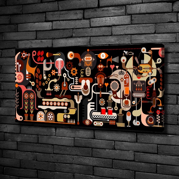 Bild auf leinwand Kaffeeproduktion