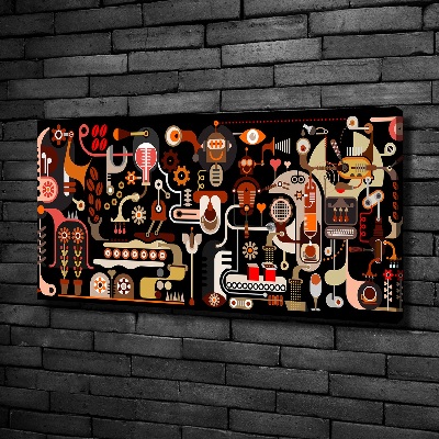 Bild auf leinwand Kaffeeproduktion