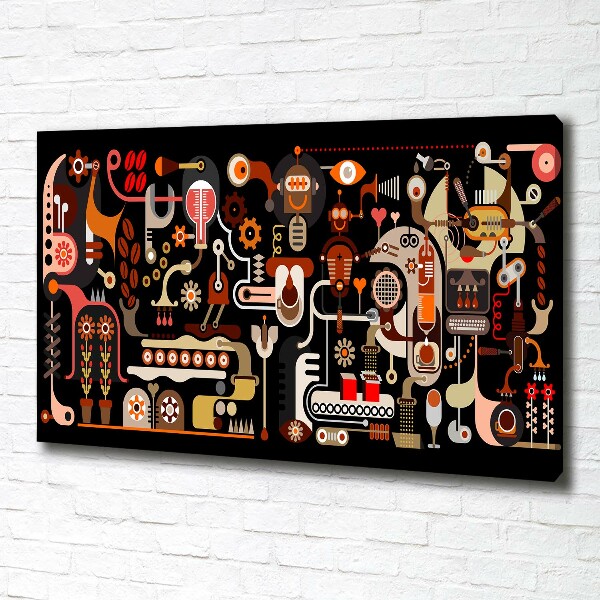 Bild auf leinwand Kaffeeproduktion