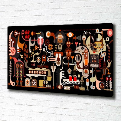 Bild auf leinwand Kaffeeproduktion