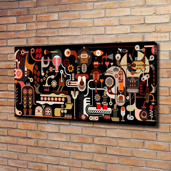 Bild auf leinwand Kaffeeproduktion