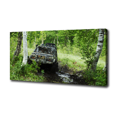 Fotobild Jeep im Wald