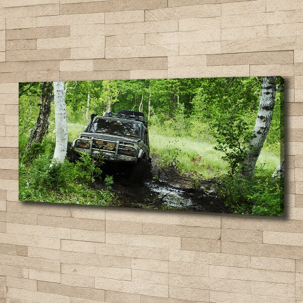 Fotobild Jeep im Wald